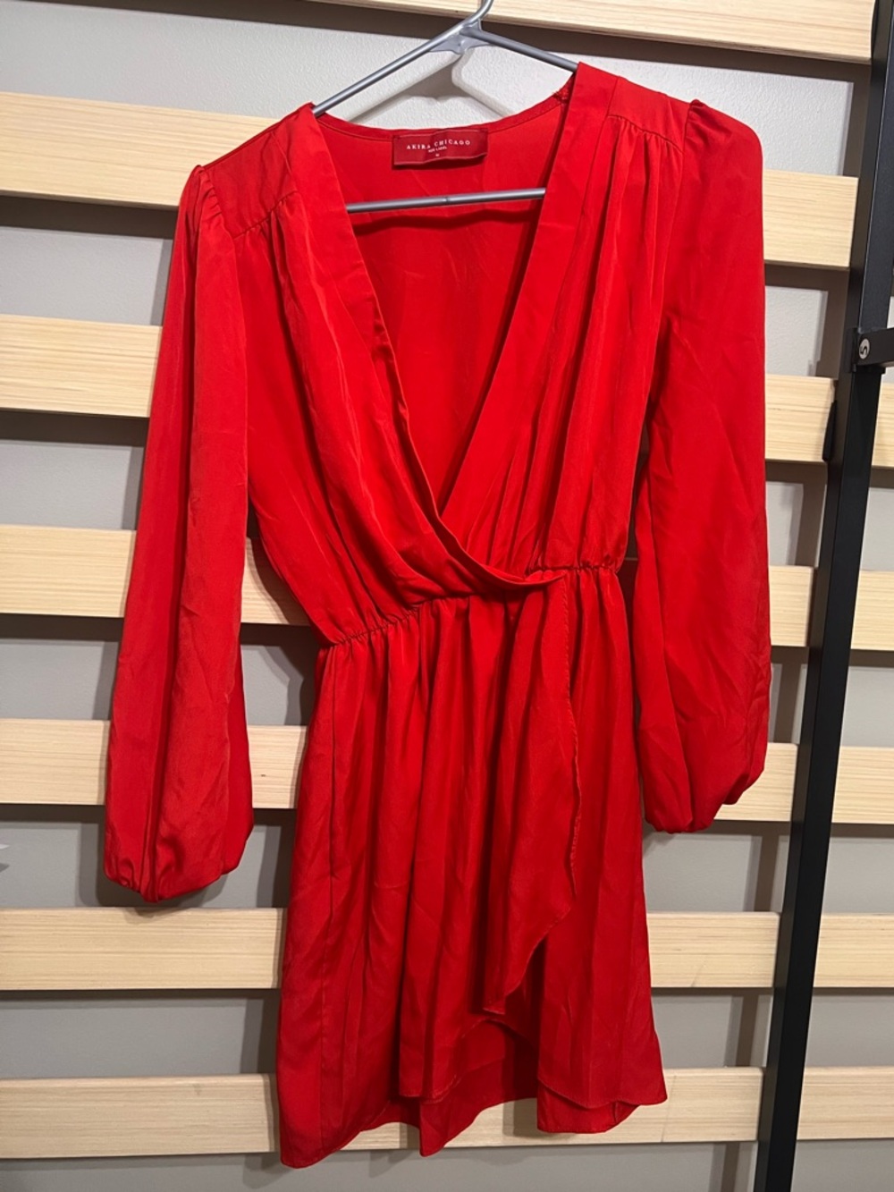 Akira Red Wrap Dress